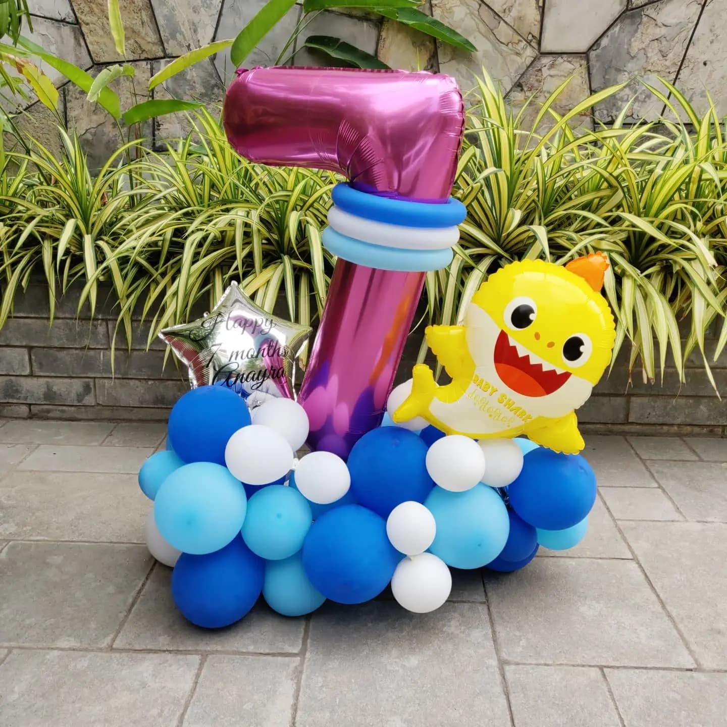 Baby Shark Theme Balloon Set