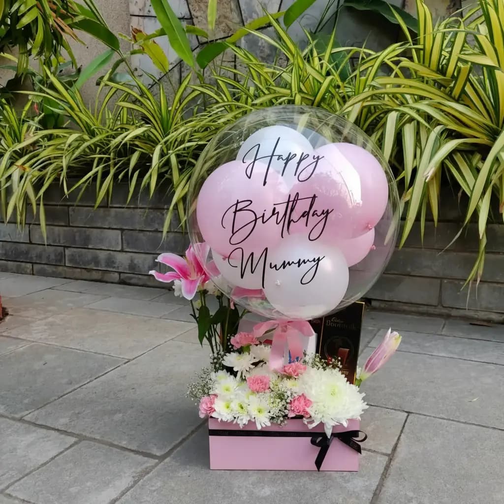 Pastel Birthday Beauty Balloon Bouquet