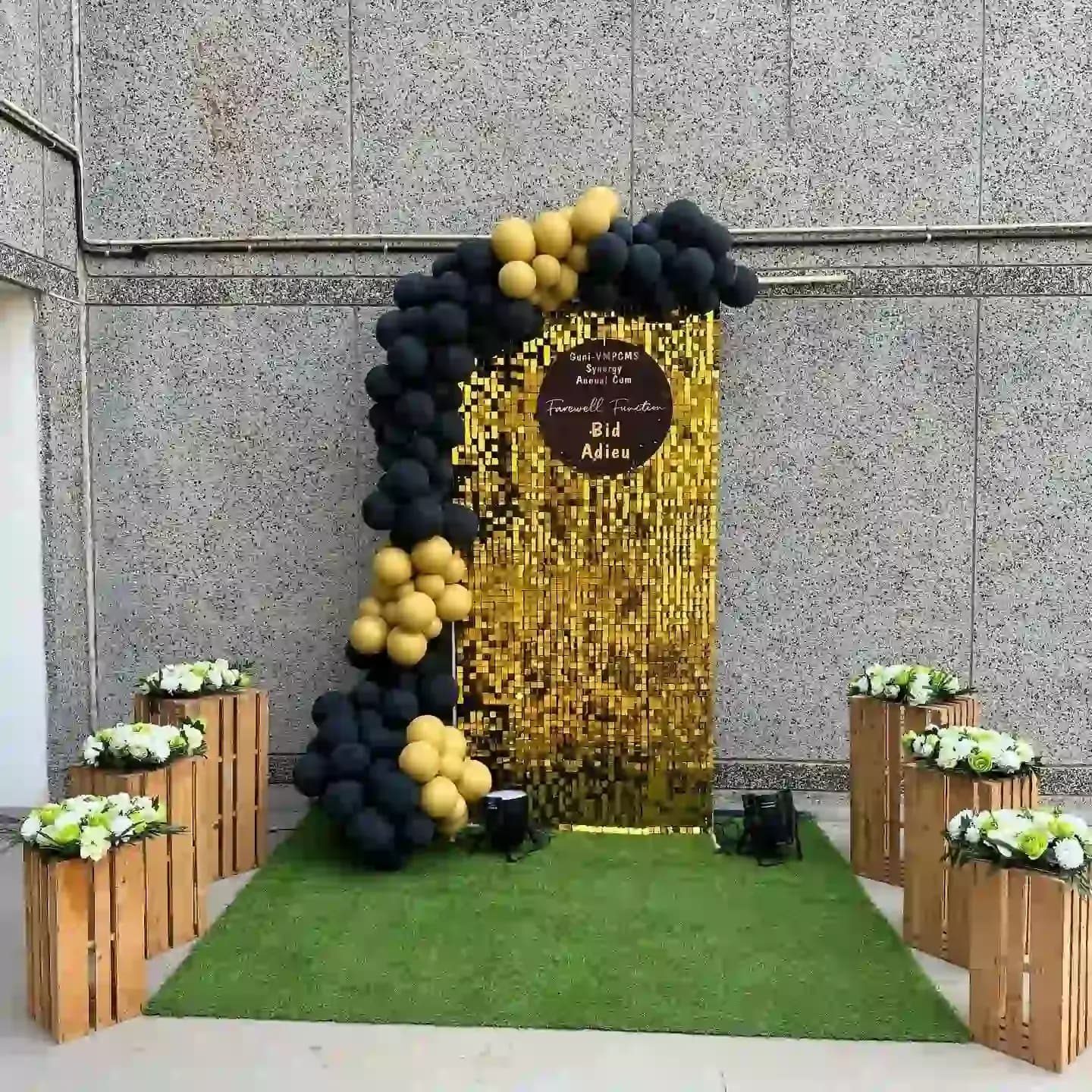 Retirement Party Backdrop Decoration