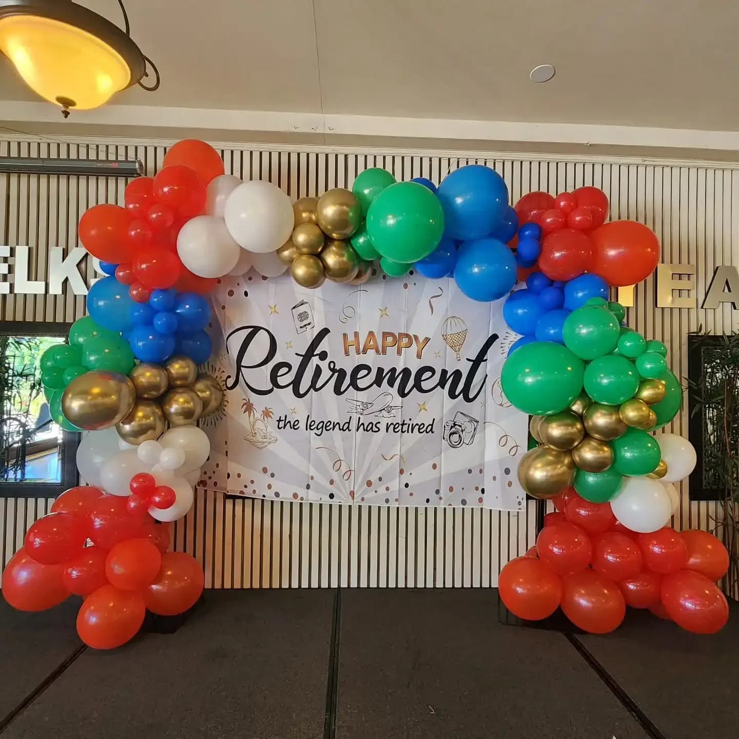 Office Retirement Balloon Decor