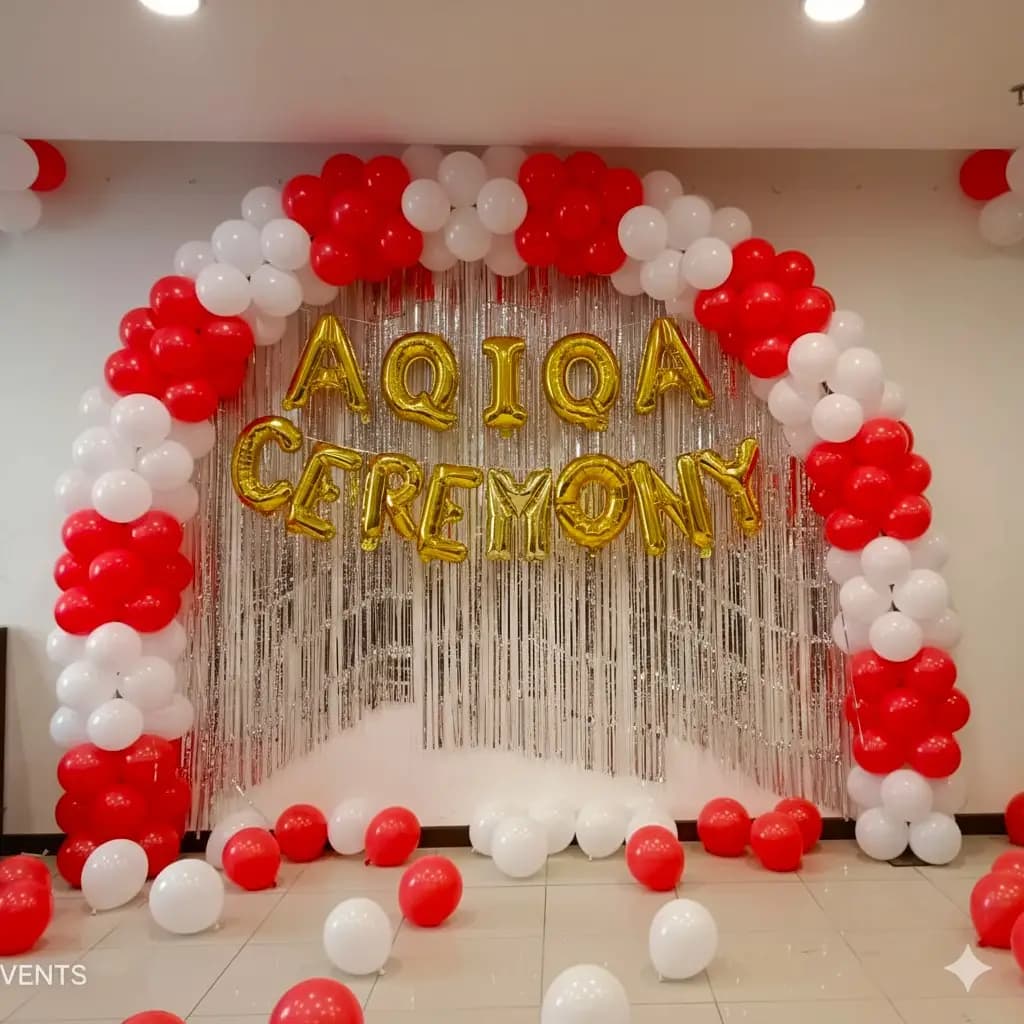 Balloon Decoration for Aqiqah Ceremony