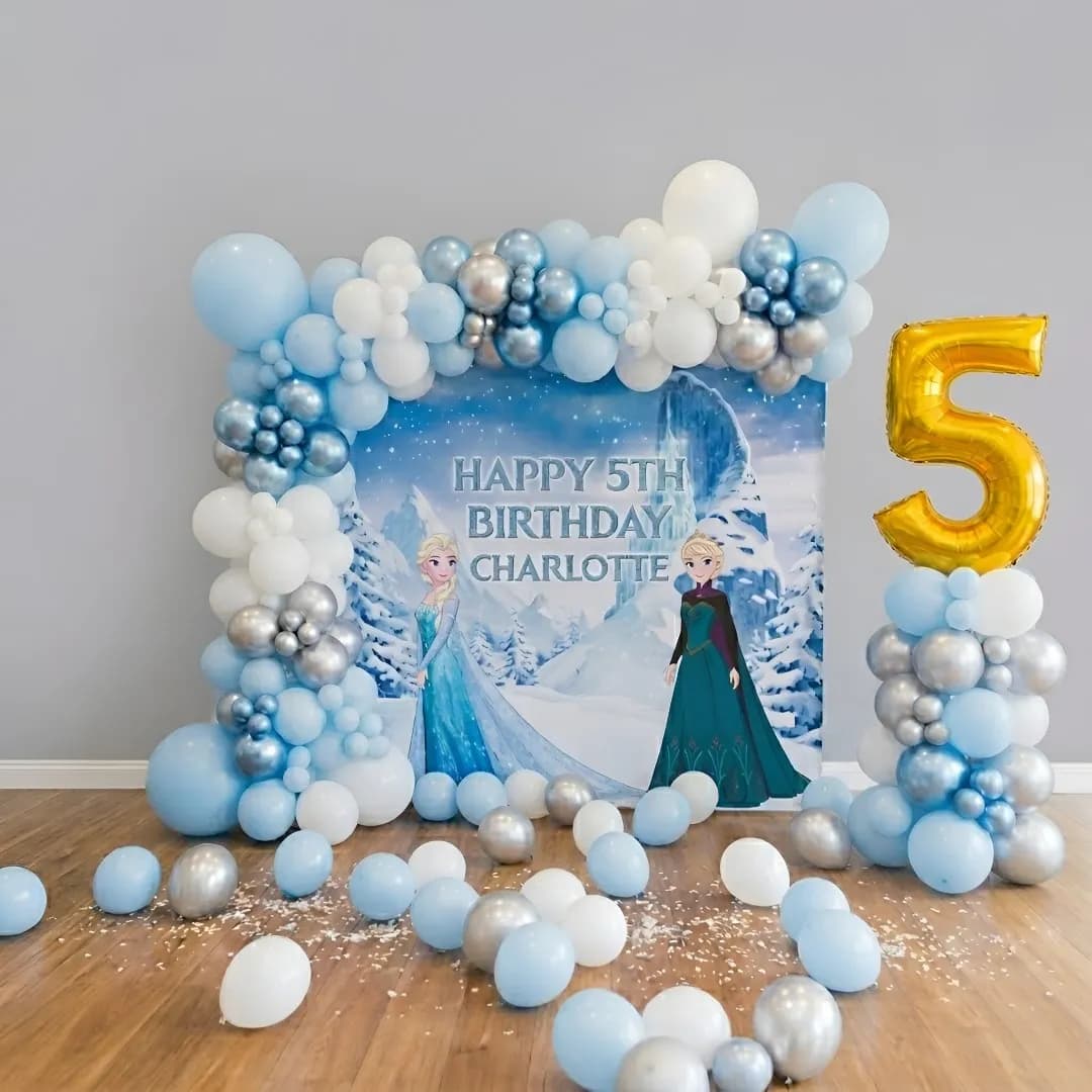Stylish Frozen Theme Balloon Decoration