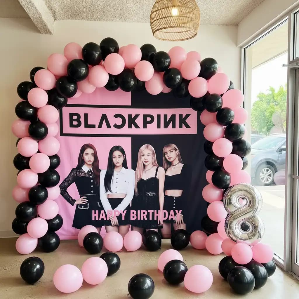 Blackpink Theme Birthday Decoration