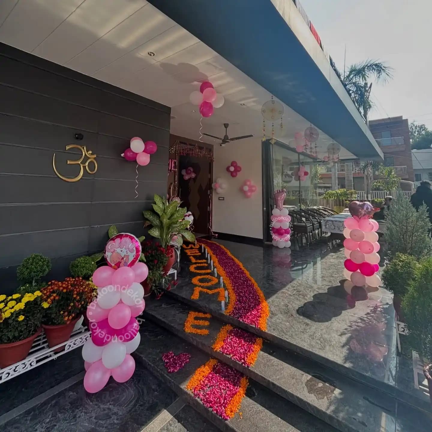 Baby Welcome Home Balloon Setup