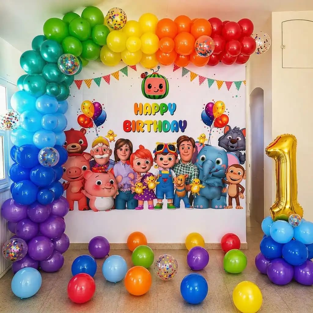 Cocomelon Theme Party Home Decor