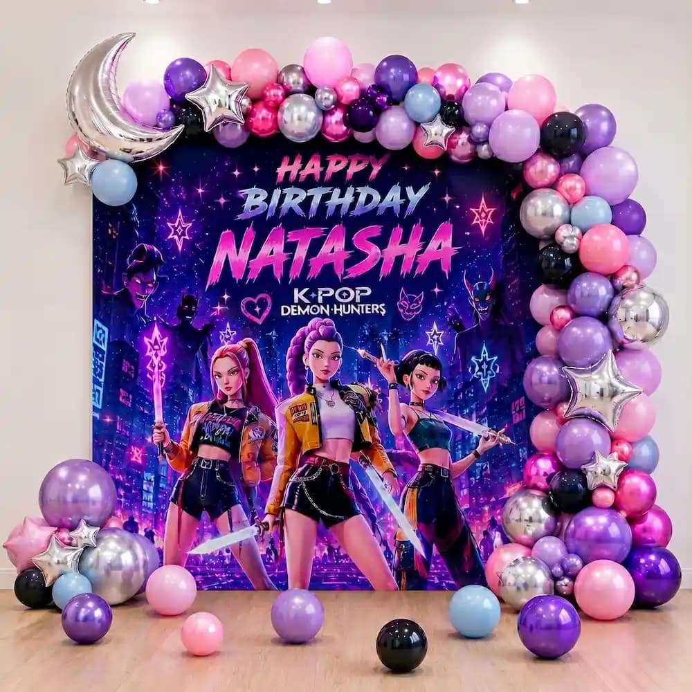 K Pop Demon Hunter Balloon Decor