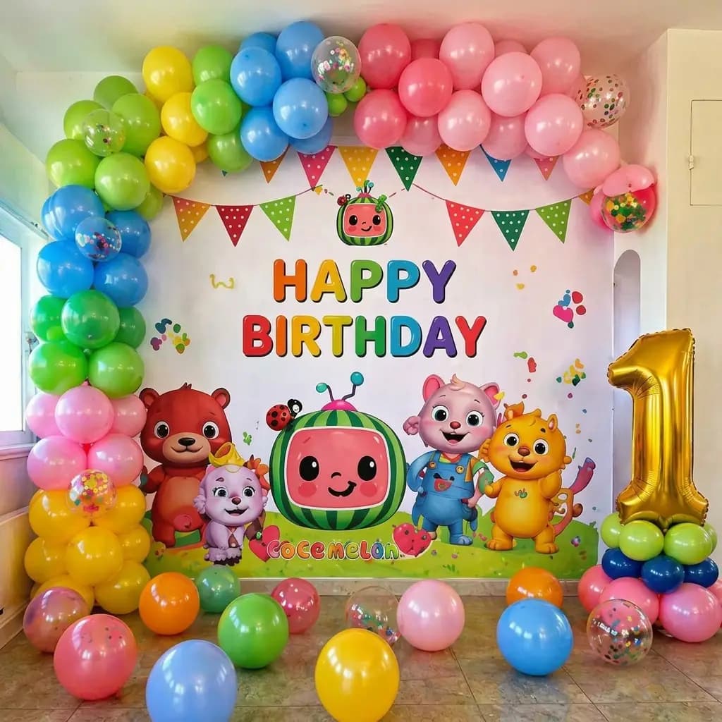 Cocomelon Balloon Arch Decoration