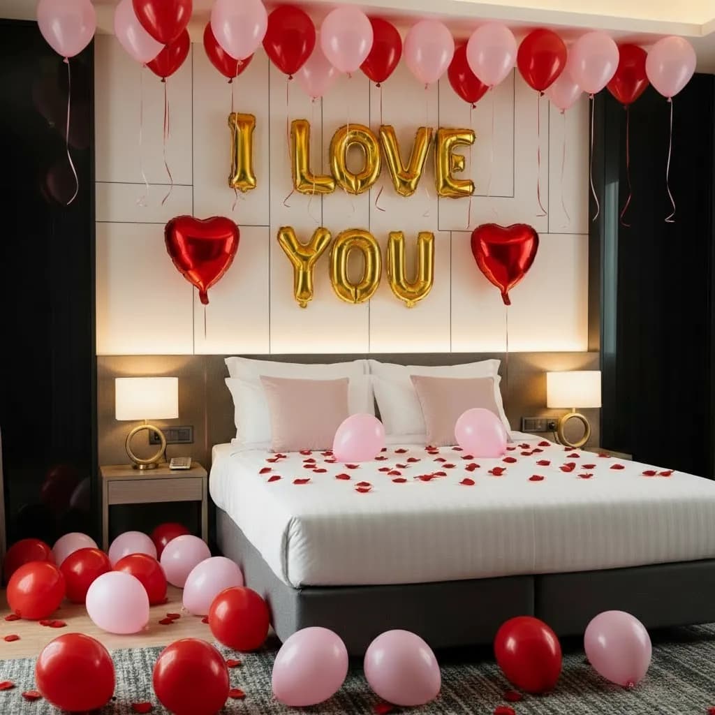 Valentine Love Balloon Decoration