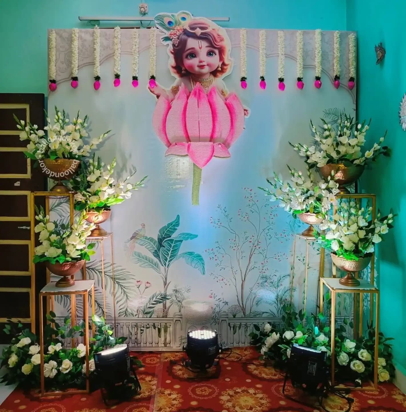 Baby Krishna Naming Ceremony Decor
