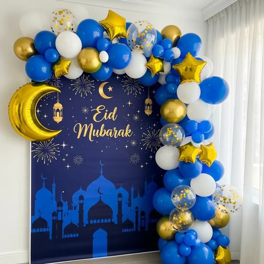 Eid Mubarak Balloon Decoration