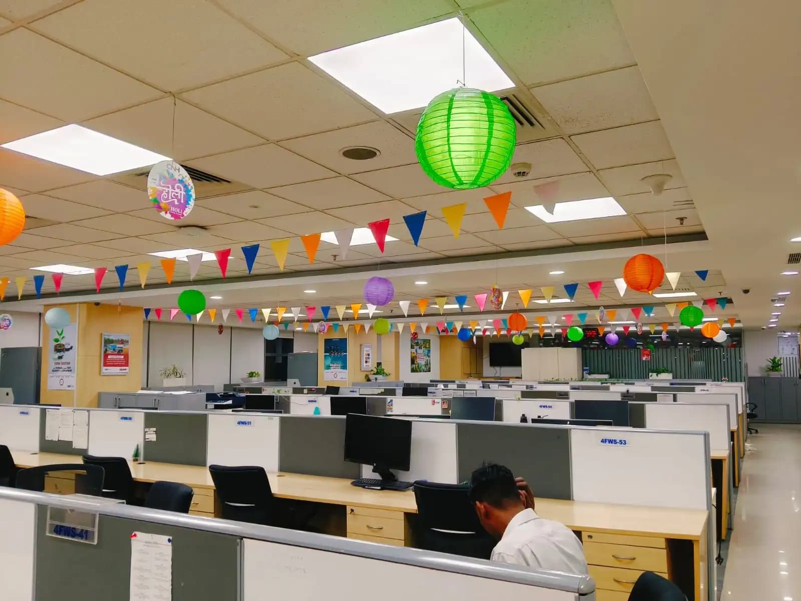 Holi Ceiling Decoration