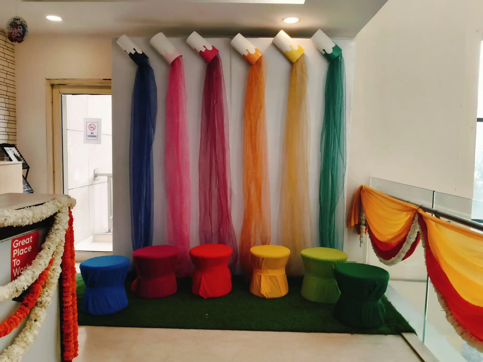 Holi Themed Seats