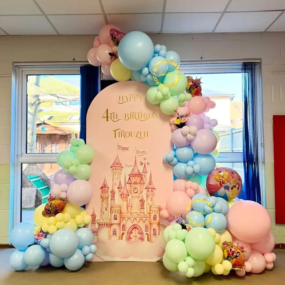 Princess Castle Balloon Backdrop