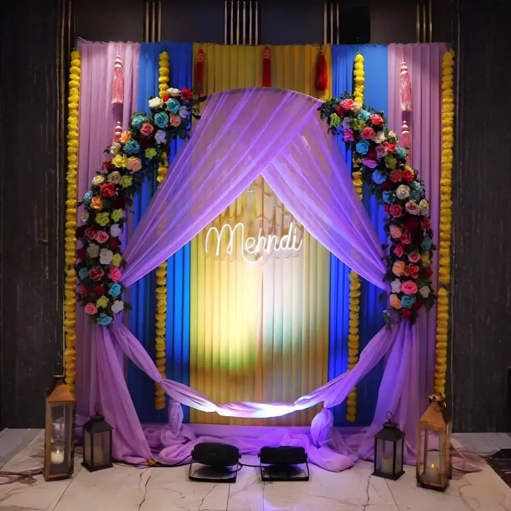 Ring Flower Setup For Mehndi