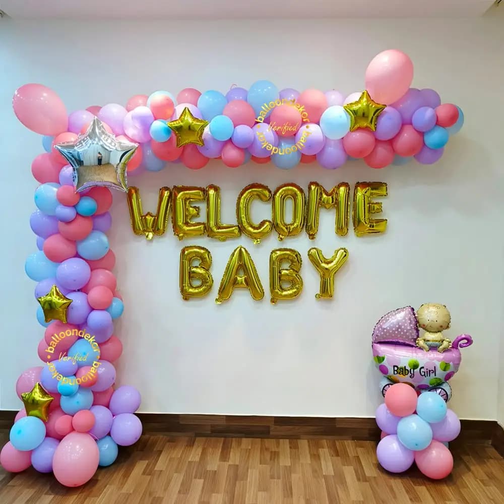 Baby Girl Welcome Decoration on Wall