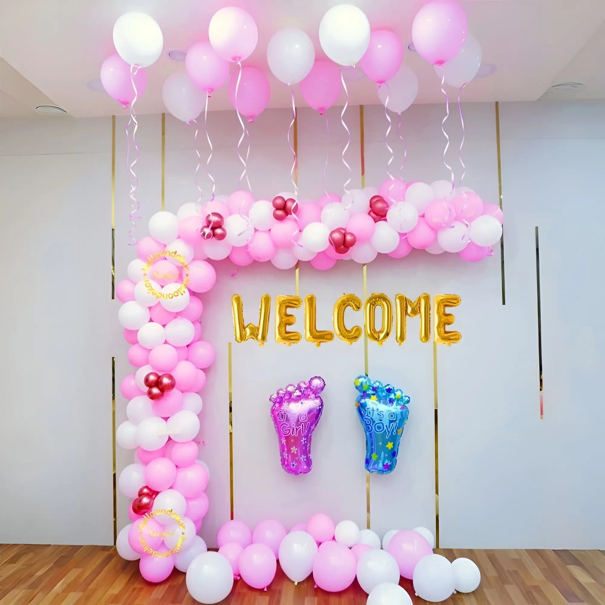 Twins Welcome Balloon Decoration