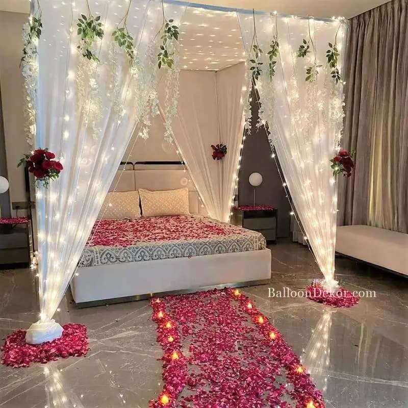 Premium Bed Decoration for Wedding Night
