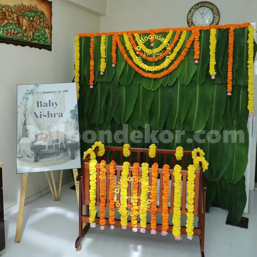 Traditional setup for Baby Ceremony