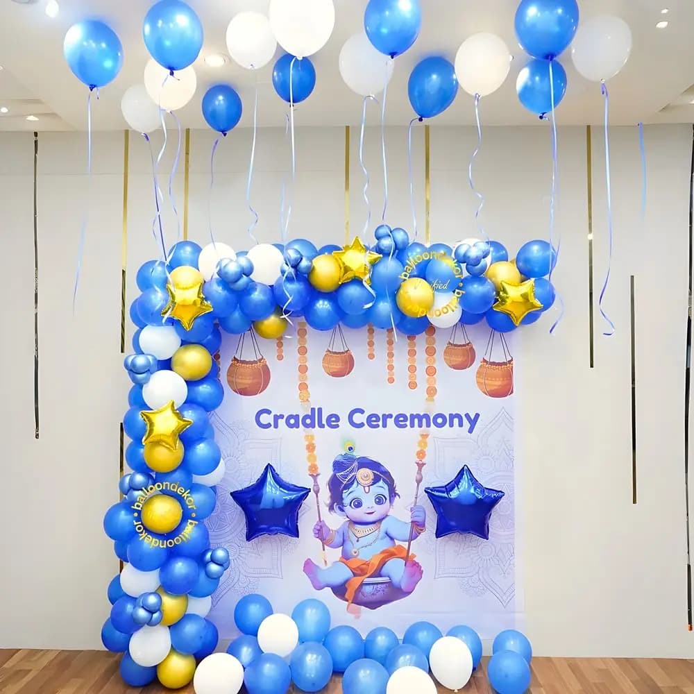 Krishna Theme Cradle Decor