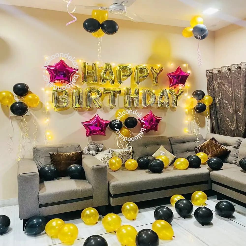 Simple Kids Birthday Hall Setup