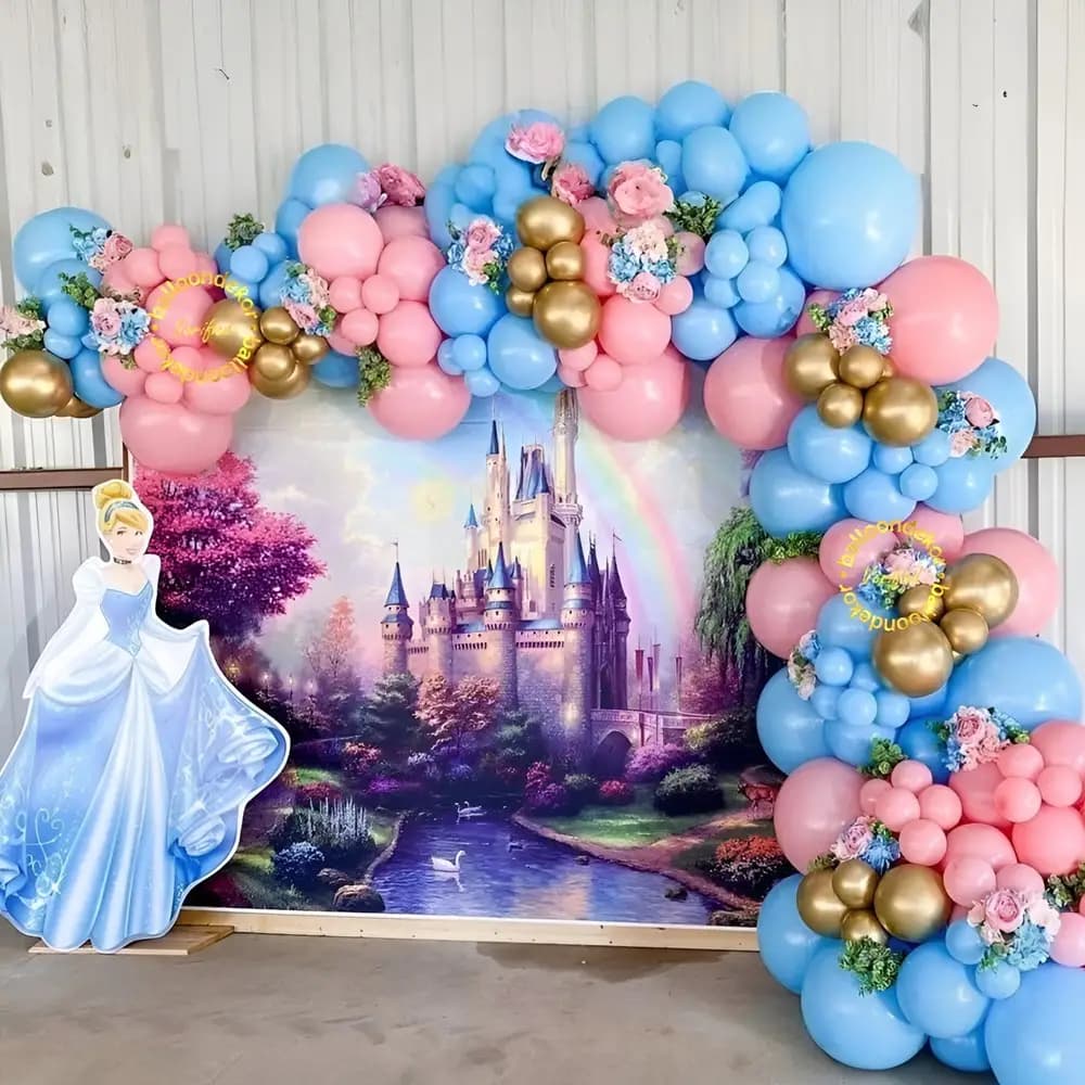 Princess Castle Birthday Backdrop