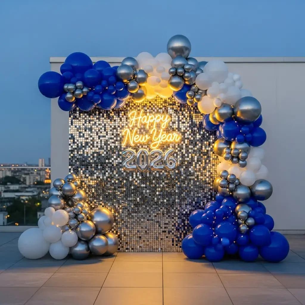 New Year Celebration Terrace Decor