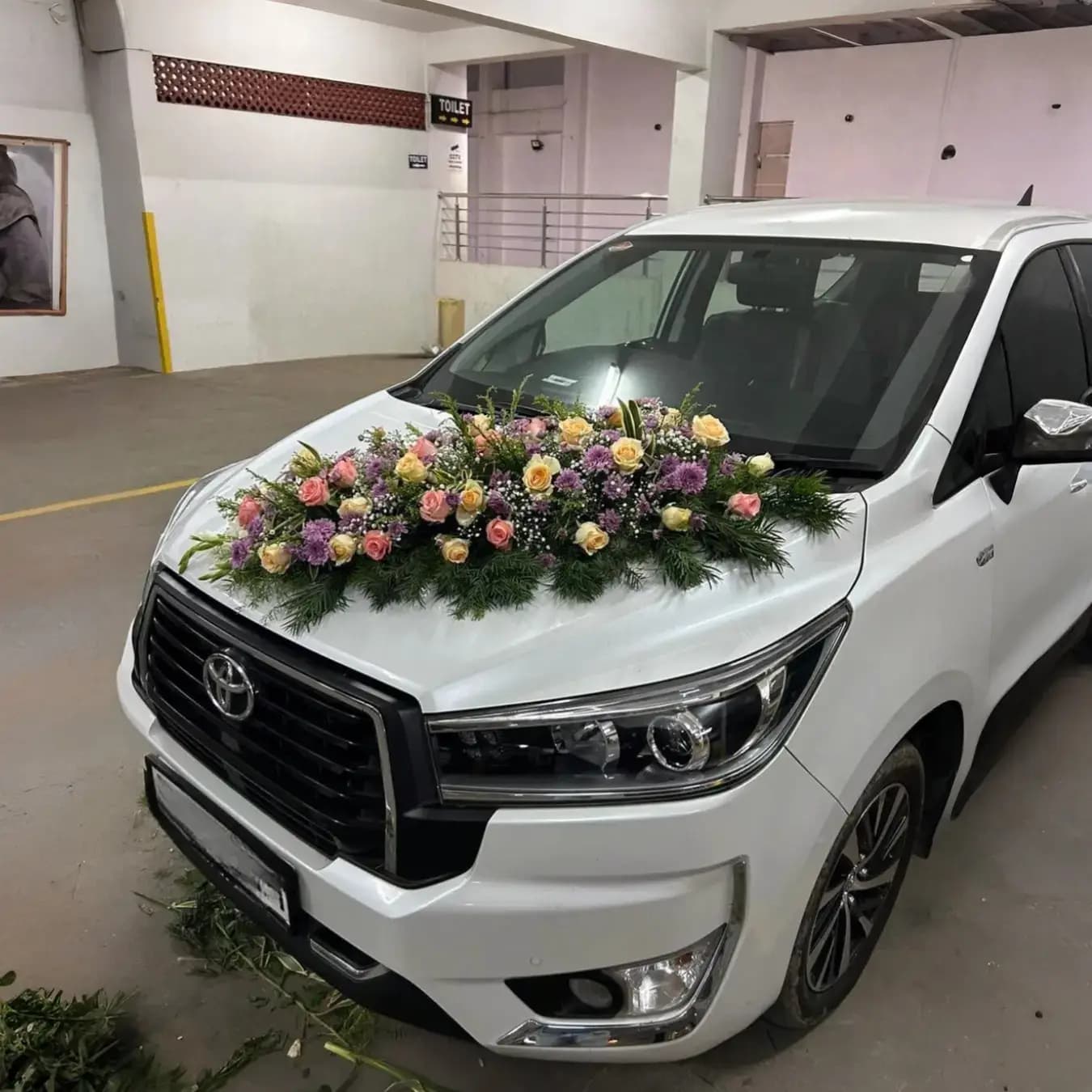 Floral Bridal Car Decoration