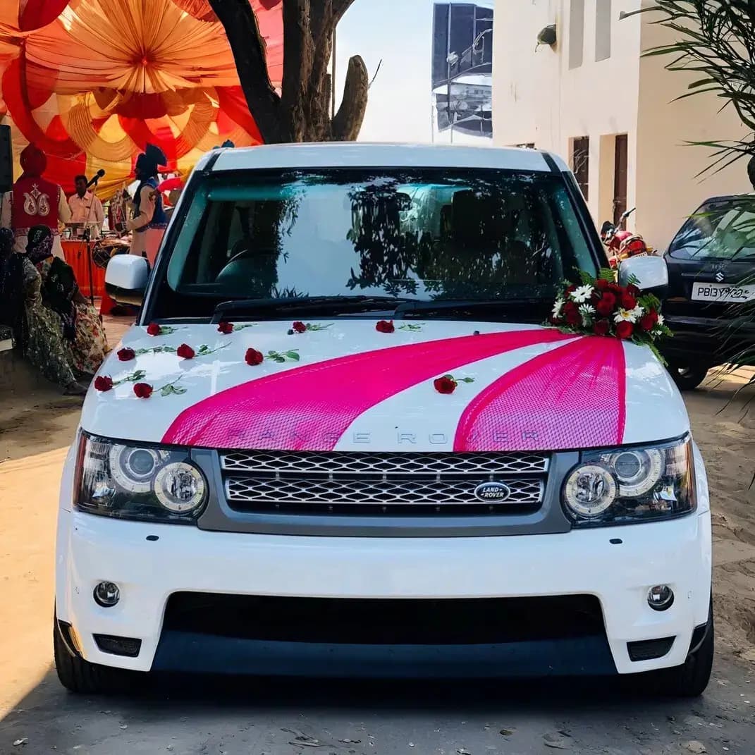 Range Rover Bridal Car Decoration