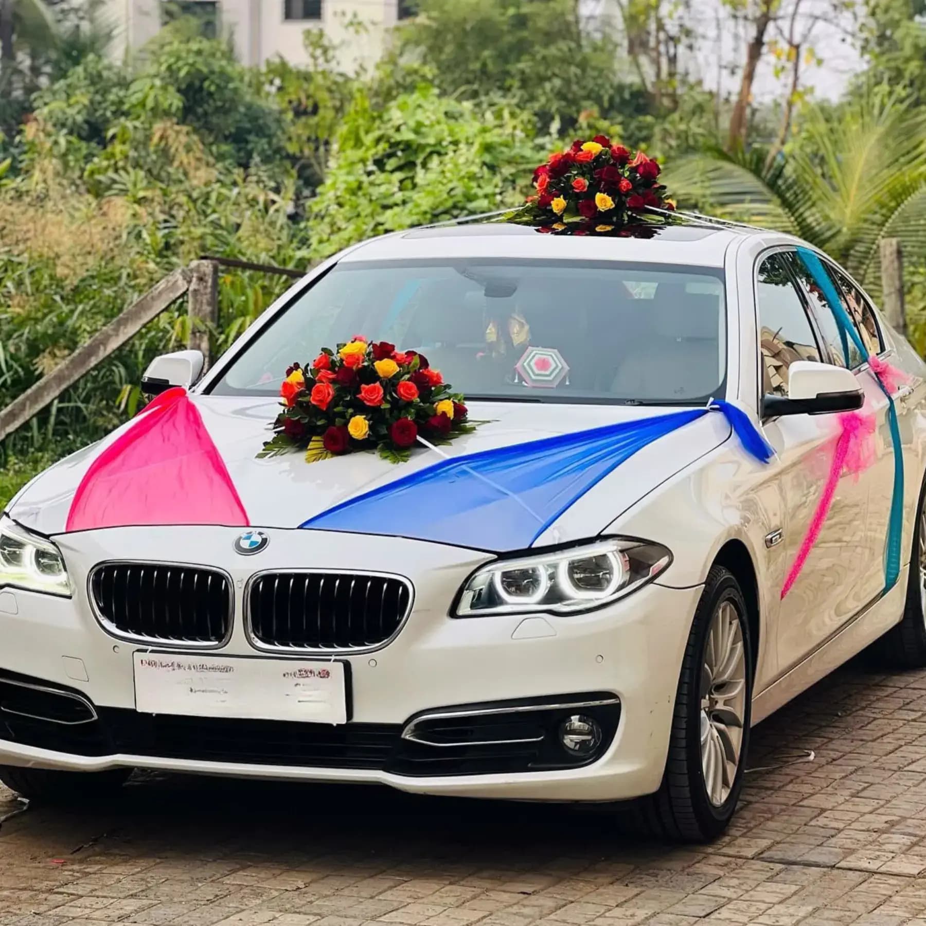 BMW Wedding Car Decoration