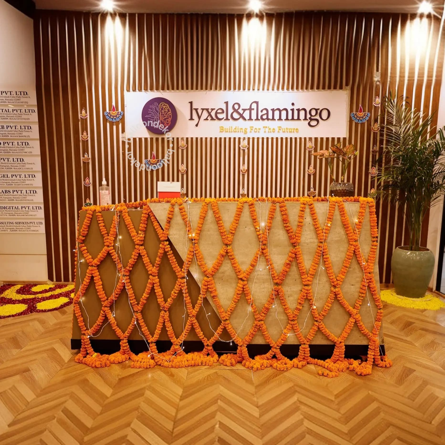 Diwali Reception Decoration for Office