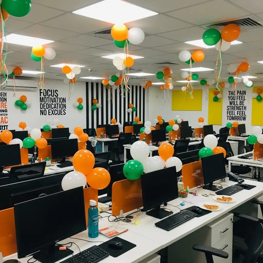 Patriotic Office Decor for Republic Day