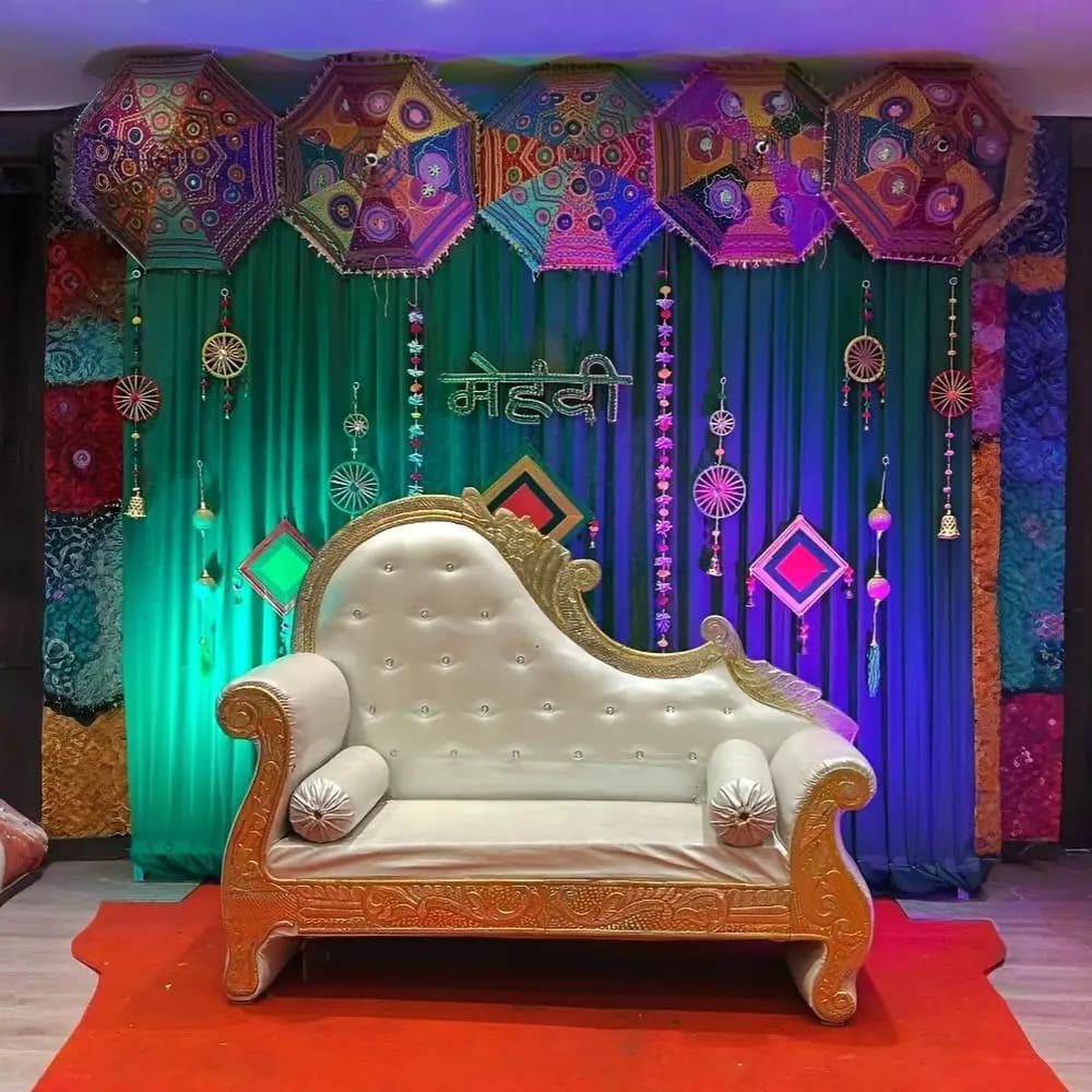 Umbrella Mehndi Decoration