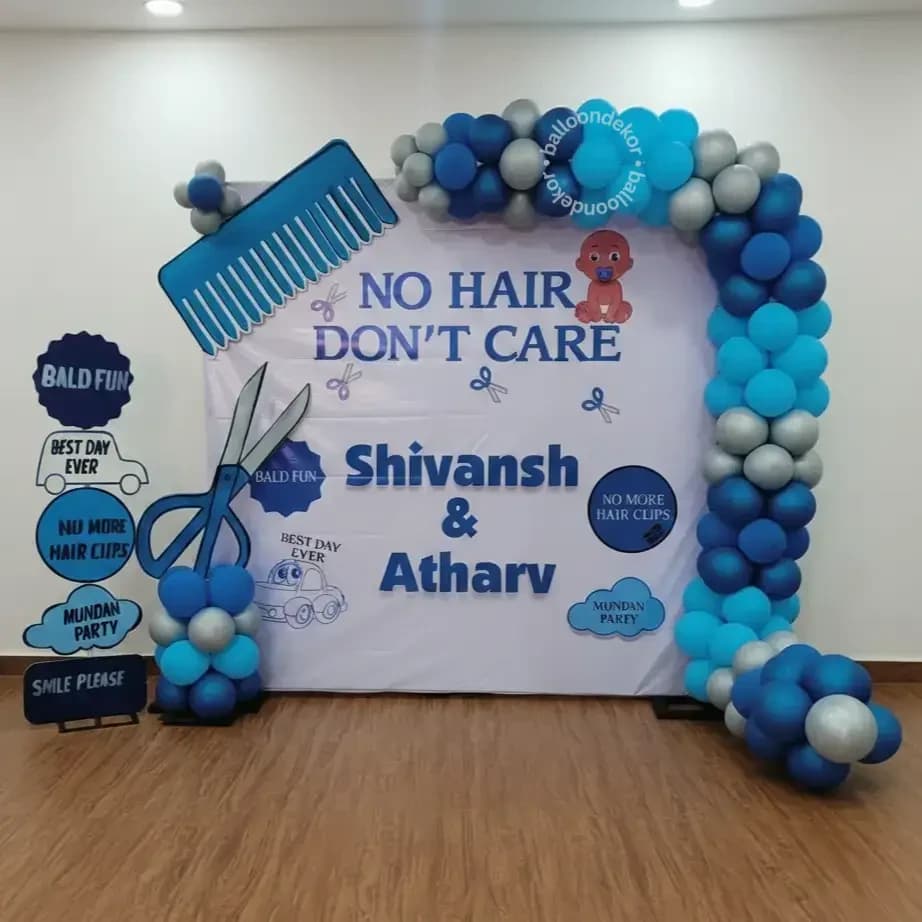 Family Style Baby Mundan Decor